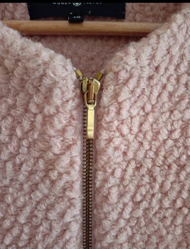 Abrigo rosa palo Junco y Arena T.40