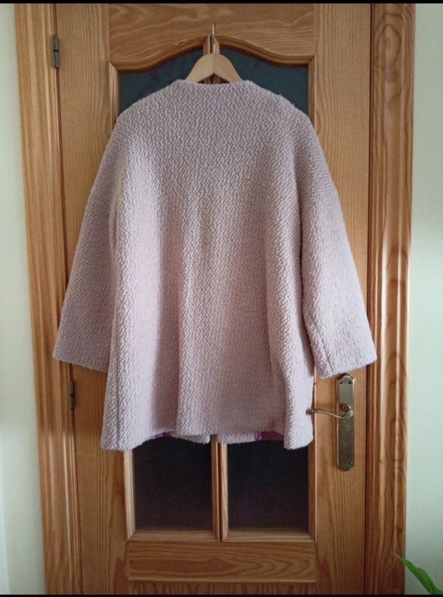 Abrigo rosa palo Junco y Arena T.40