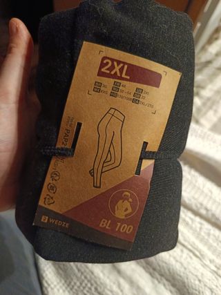 Pantalones termicos negros 2XL