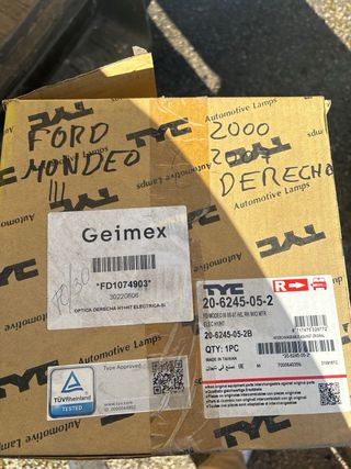 Faro delantero derecho ford mondeo III