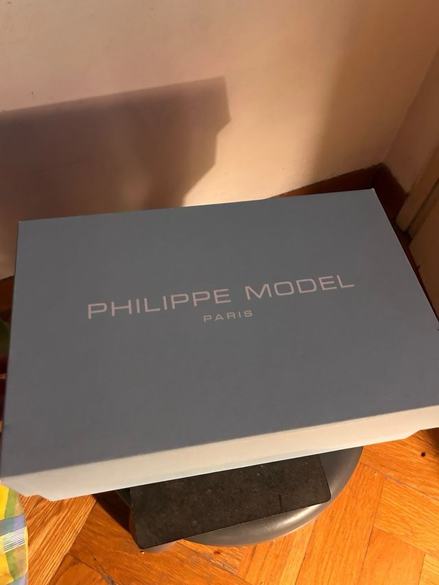 Philippe Model uomo tropez tg. 40 Blu/Grigio pelle