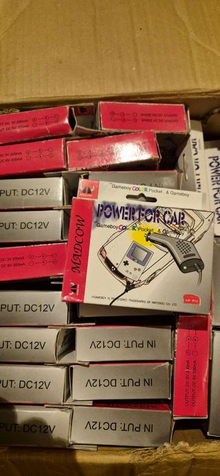 Pack 100 unds cable cargador coche Game Boy