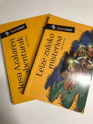 Pack 2 libros euskera juveniles
