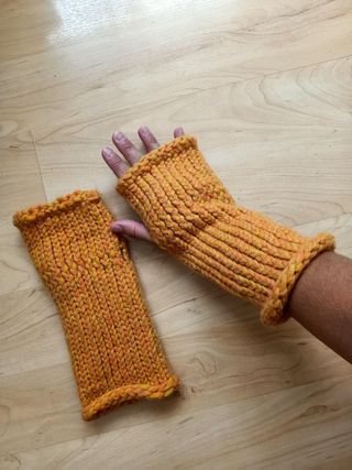 Mitones hechos a mano