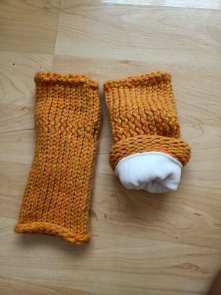 Mitones hechos a mano