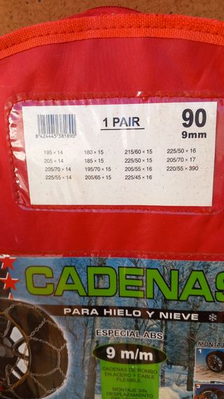 Cadenas para ruedas