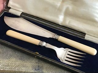Juego de cocina antiguo pala y cuchillo grande