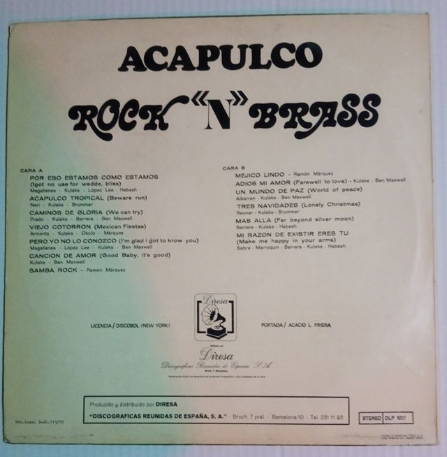 Vinilo Acapulco rock'n'brass