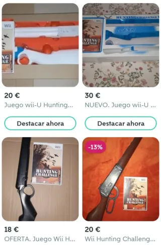 🇪🇦PRECINTADO.Wii-U:Remington Great+escopeta NUEV