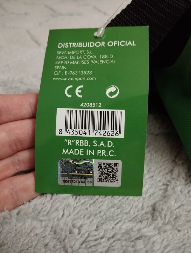 Bolsa deportiva del Real Betis