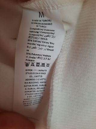 Sudadera blanca flores a estrenar