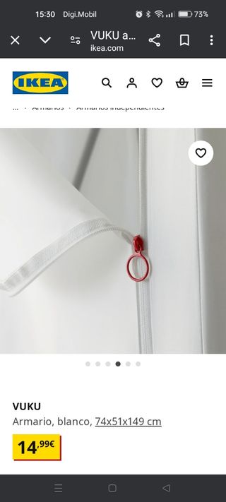 Armario tela IKEA