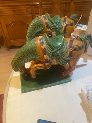 Caballos cerámica china