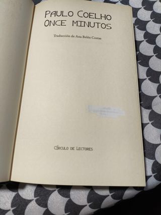 Once minutos de Paulo Coelho