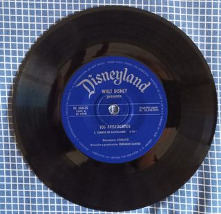Lote tres discos vinilo Walt Disney