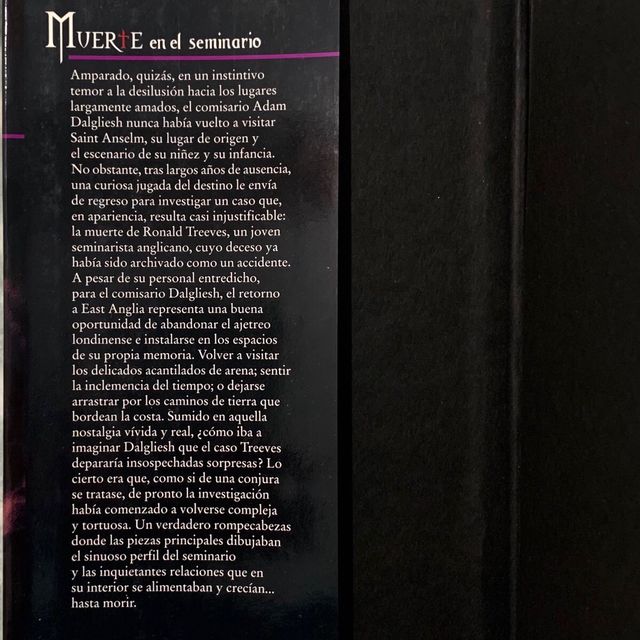 Muerte en el seminario P. D. James