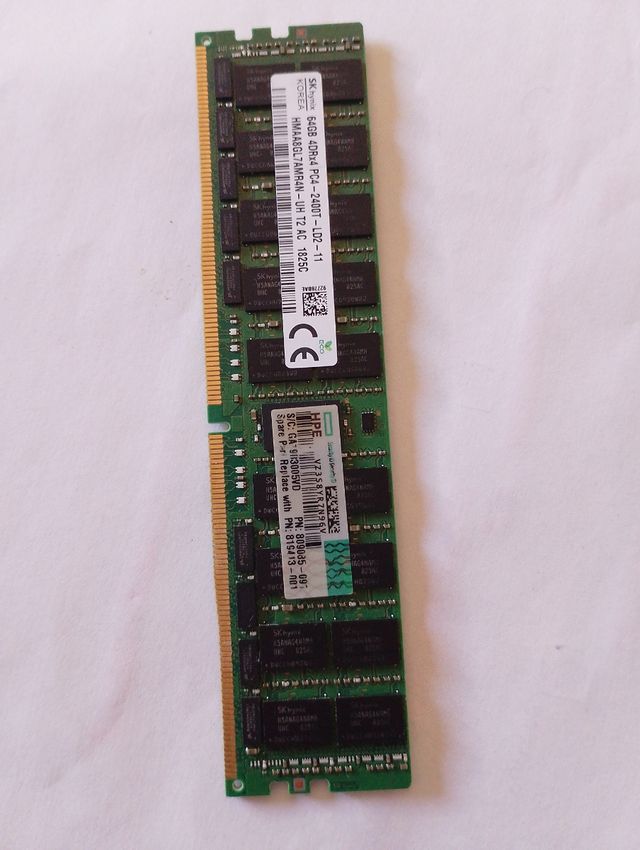 64GB DDR4 reg ECC