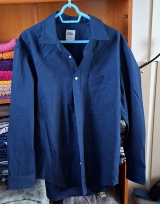 Camisa de Hombre Talla L (Nueva) Zara
