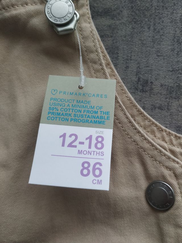 Peto Primark nuevo 86 cm