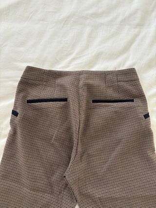 Pantalon cuadros Zara XS