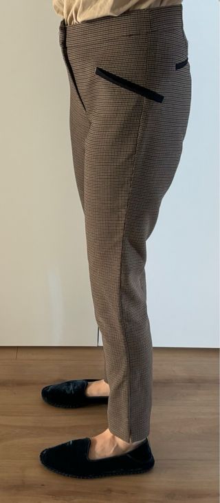 Pantalon cuadros Zara XS