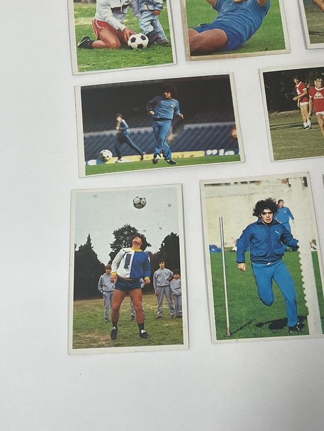 Lote de 10 cromos de Maradona CromoEsport 1984