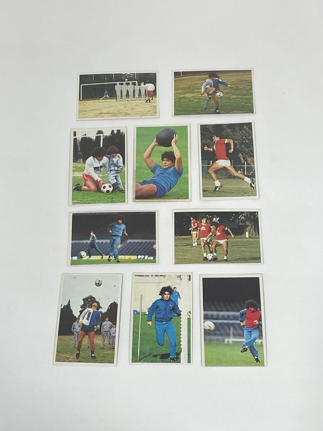 Lote de 10 cromos de Maradona CromoEsport 1984