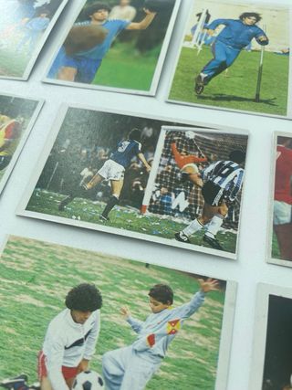 Lote de 10 cromos de Maradona CromoEsport 1984