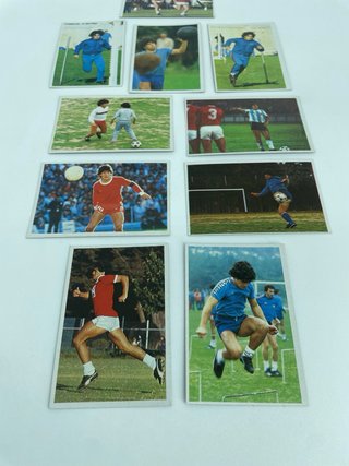 Lote de 10 cromos de Maradona CromoEsport 1984