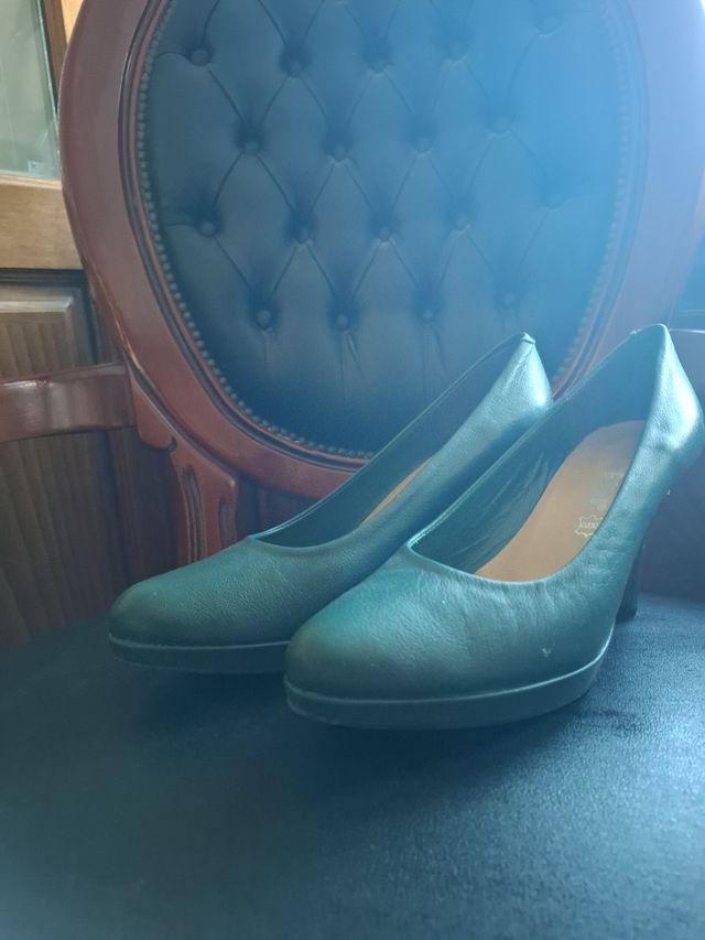 Tacones Immagini verde azulado Talla 41