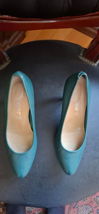Tacones Immagini verde azulado Talla 41
