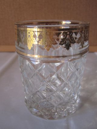 Set 3 bicchieri in vetro da whisky vintage