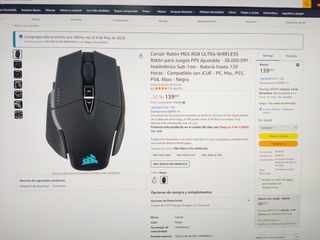 Corsair Ratón M65 ultra RGB wireless