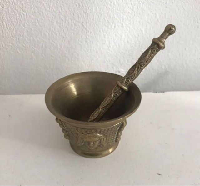 Antiguo Mortero/Almirez de bronce