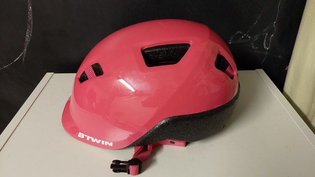 Casco bicicleta niños Btwin 500 rosa