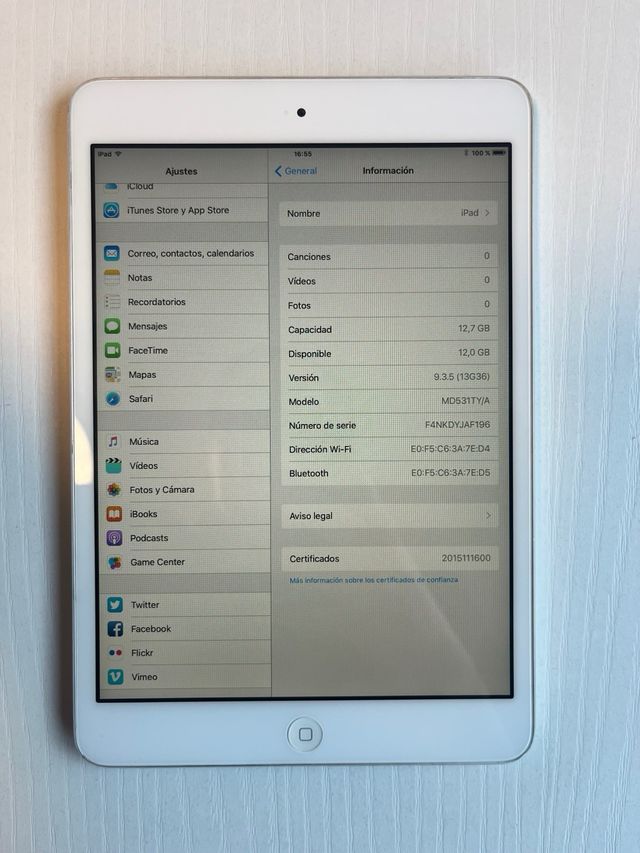 Ipad mini wifi 2012