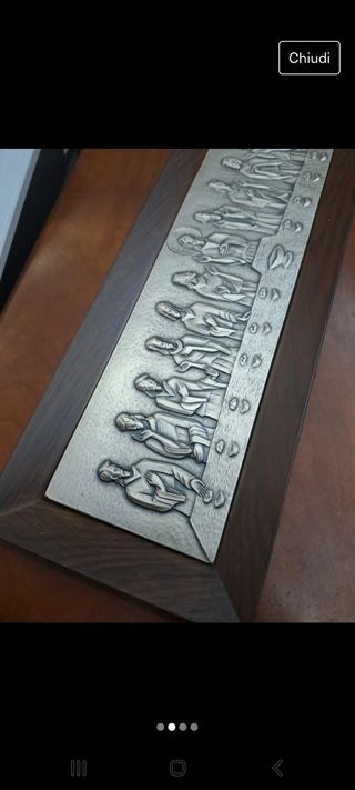 Bassorilievo ultima cena Gesù ottaviani