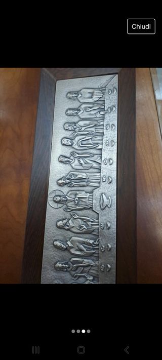 Bassorilievo ultima cena Gesù ottaviani