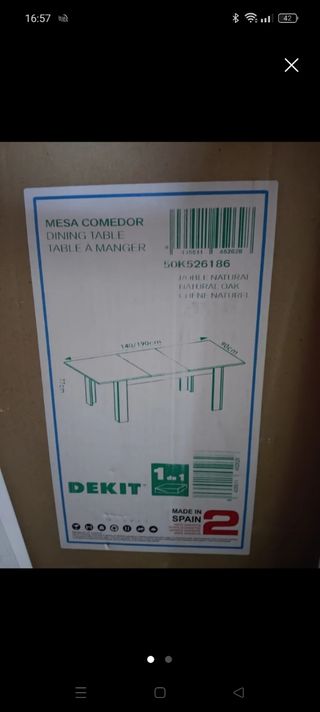 Mesa extensible 