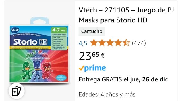 Vtech storio Max XL con juegos
