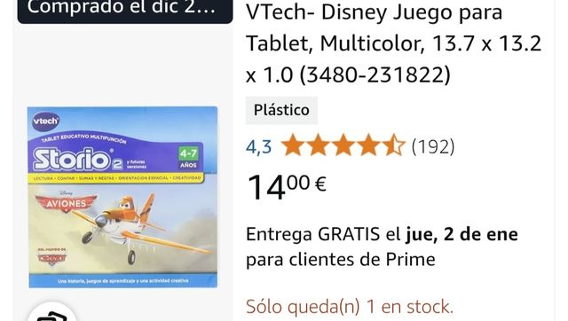 Vtech storio Max XL con juegos