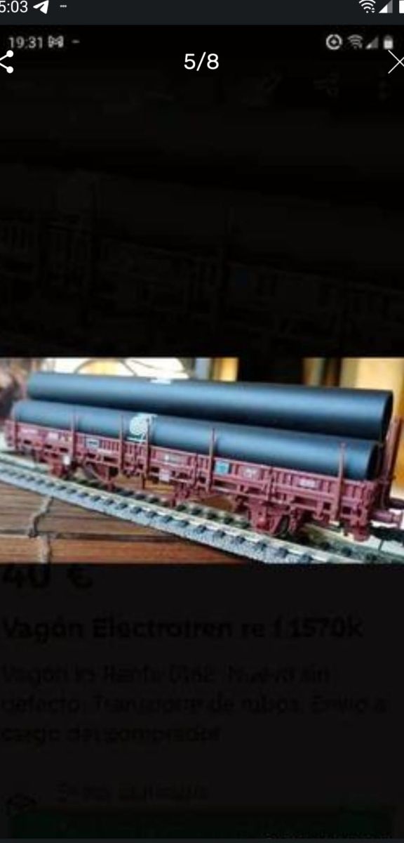 Vagon Electrotren Ref 1570K Transporte d