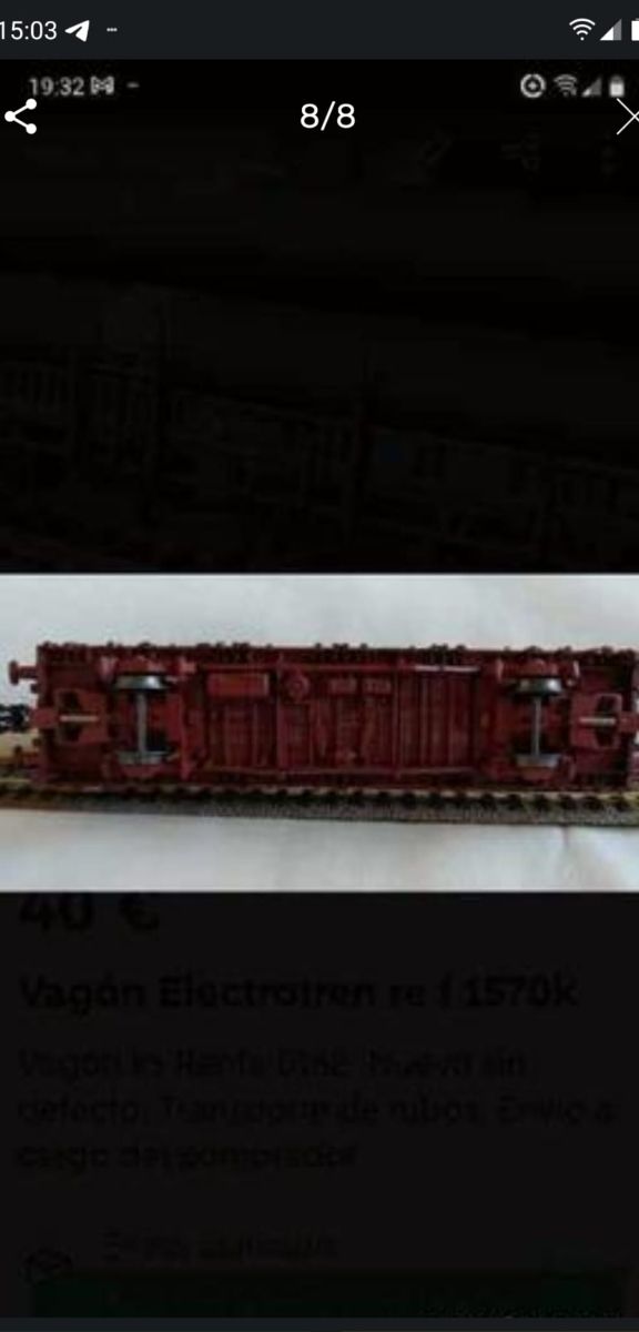 Vagon Electrotren Ref 1570K Transporte d