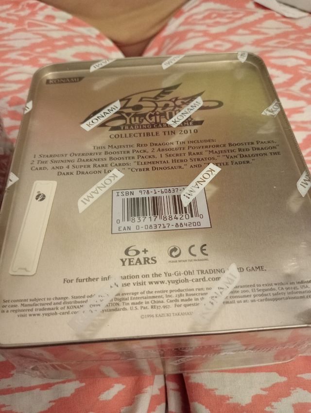 Sealed Yugioh collection tins 2010