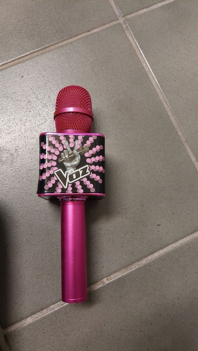 Micrófono Karaoke Bluetooth Rosa