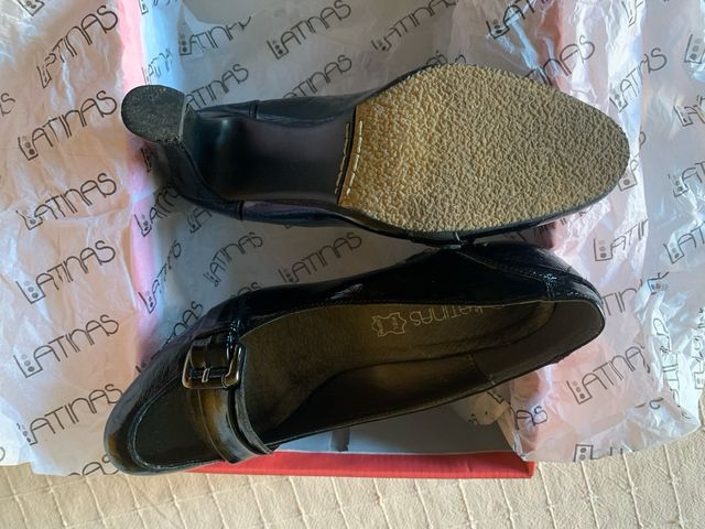 Zapato chrarol negro 37 LATINAS