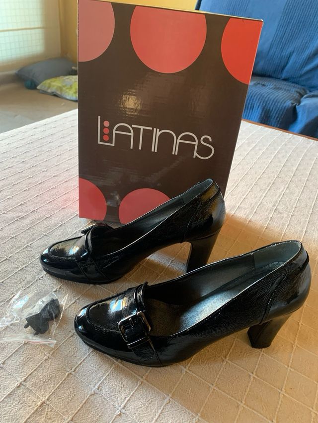 Zapato chrarol negro 37 LATINAS