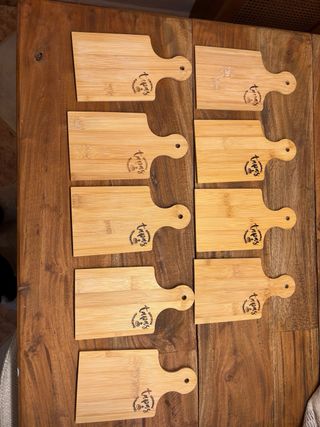 Montajes de tablas de maderas para eventos