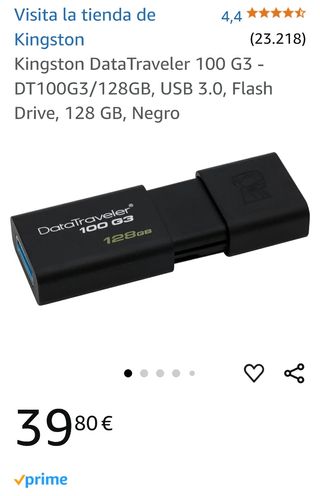 USB Kingston 128gb nuevo