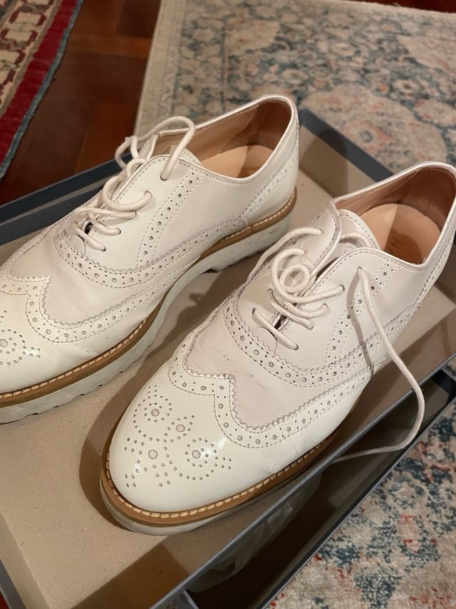 mocassino con lacci Hogan colore bianco laccato